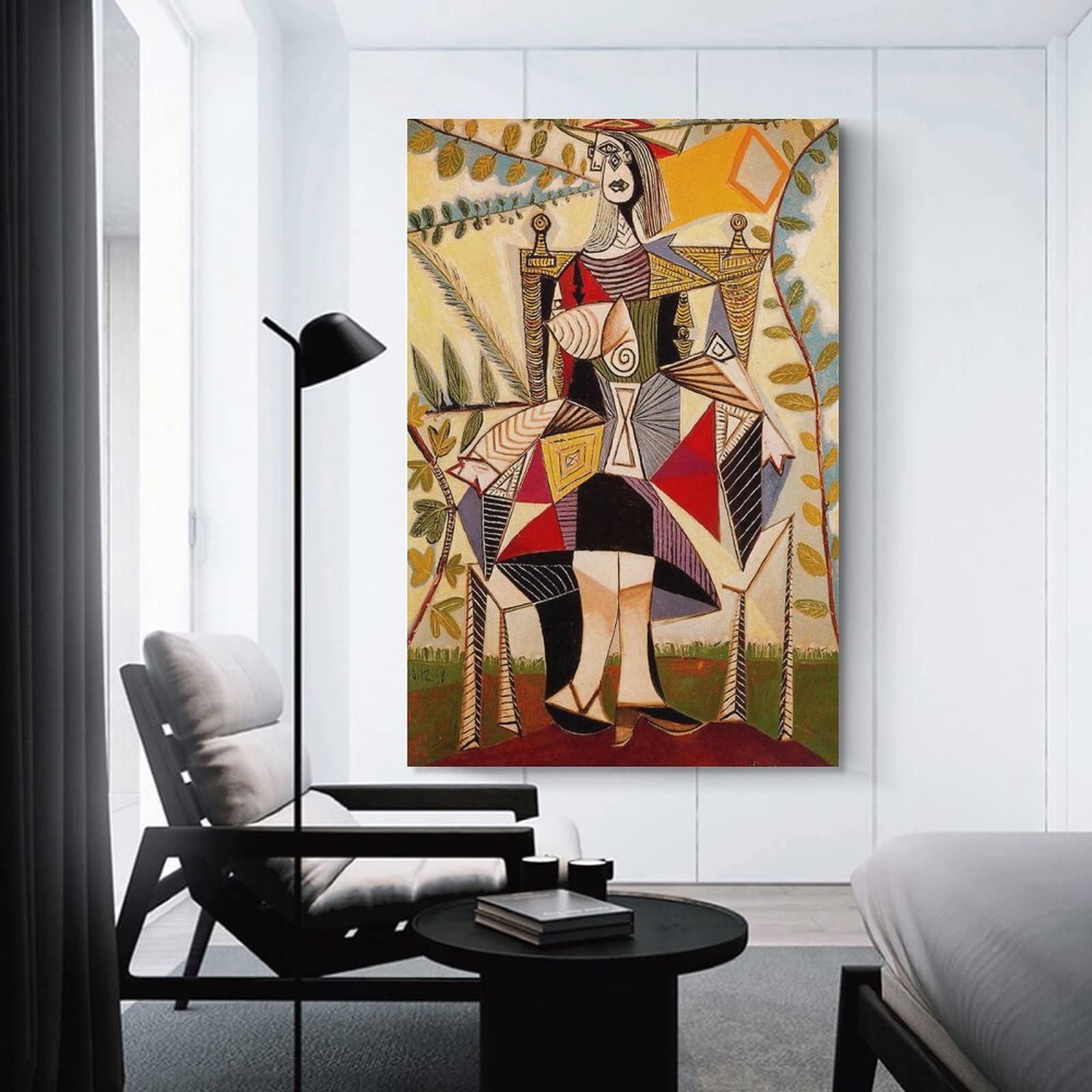 Amazon.co.jp: Pablo Picassoパブロ・ピカソ画家の作品（庭に座る女