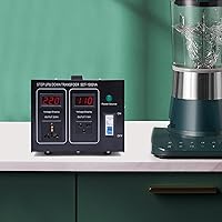 Vista 5 de Transformador elevador de 120 V a 240 V, convertidor de potencia de 1000 W 110 V a 220 V con cable de alimentación de 4.9 pies, inversor