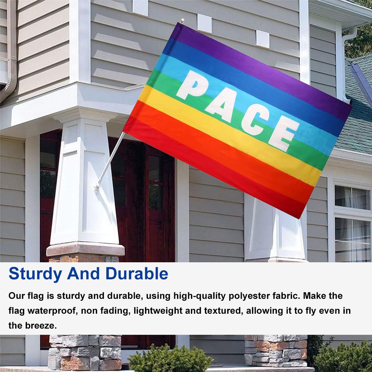 Bandiera Lgbtqa AZ FLAG Bandiera Arcobaleno 150x90cm - Bandiera Gay - Rainbow Flag 90 X 150 Cm Speciale Esterno Bandiera Gay Poliestere Alta Qualità
