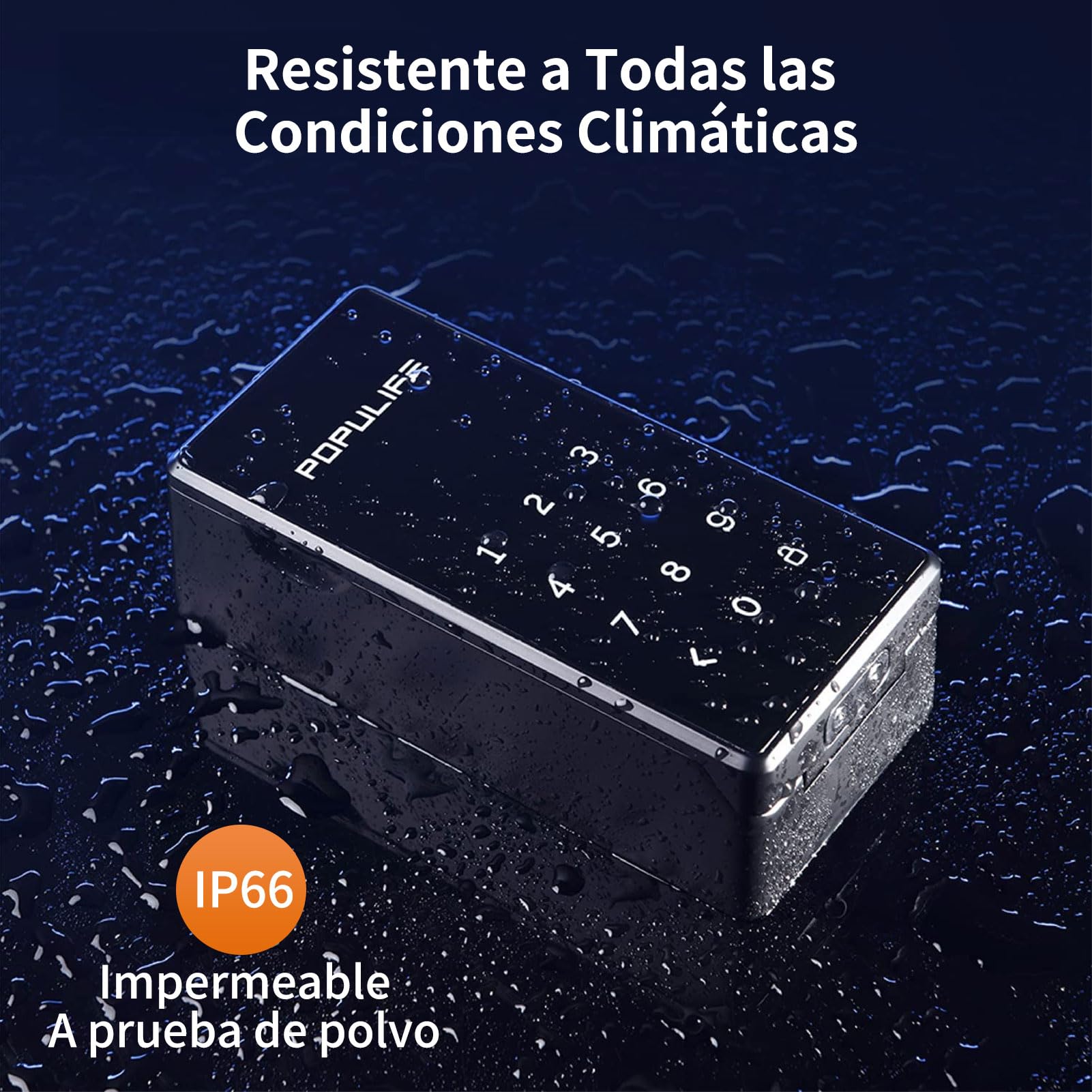 【Versión Actualizada 2025】Populife Smart Caja llaves, Electrónica Bluetooth Caja Llaves con Codigo, Caja Seguridad Llaves Inalámbrica para Hogar, Oficina & Alquileres de Propiedades