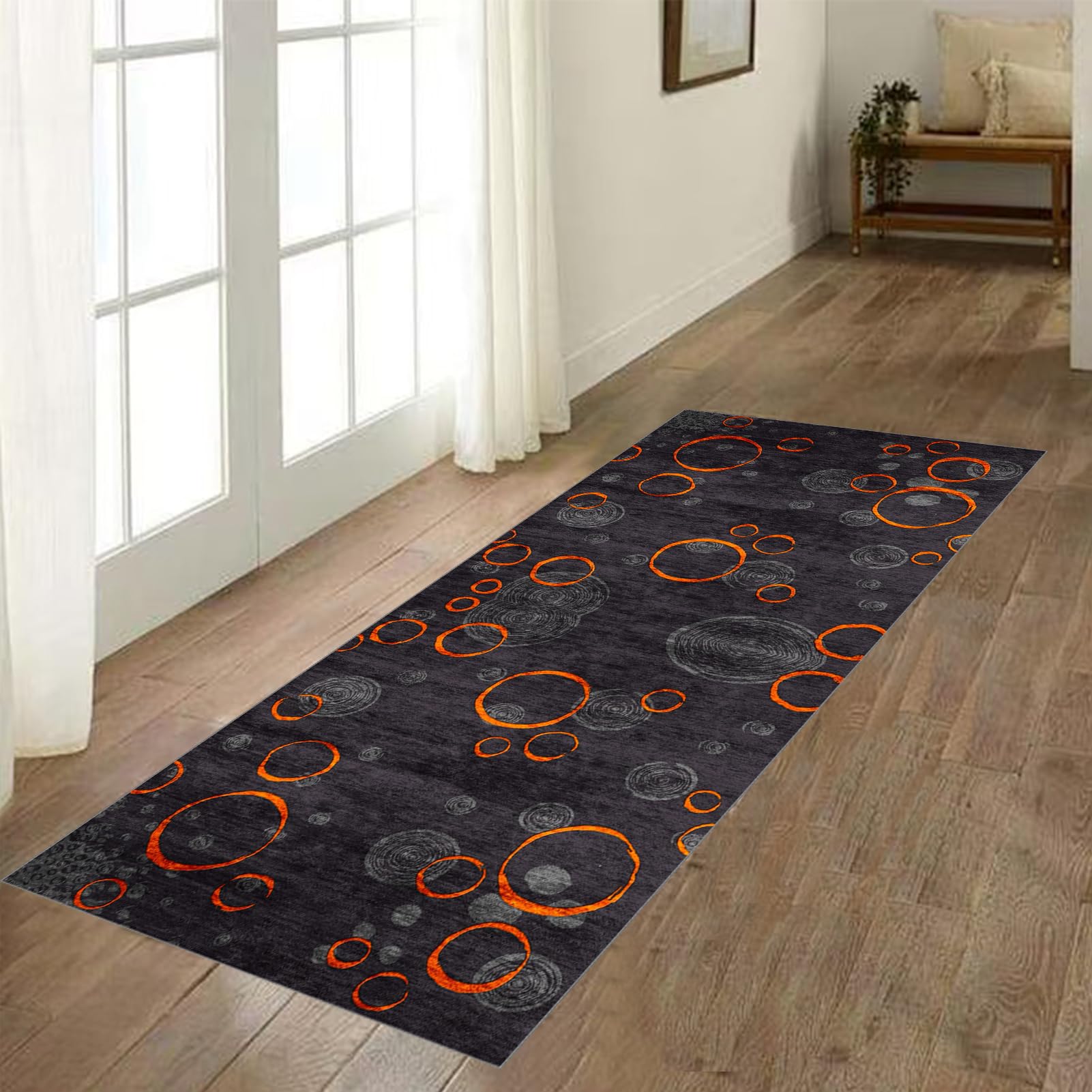 Runner Rugs for Hallway Washable Kitchen Rugs 50 x 200 cm Carpet Runners for Hallways Non Slip Long Floor Rug Absorbent Area Rugs Floor Carpet for Entryway Laundry Living Room Corridor Entrances