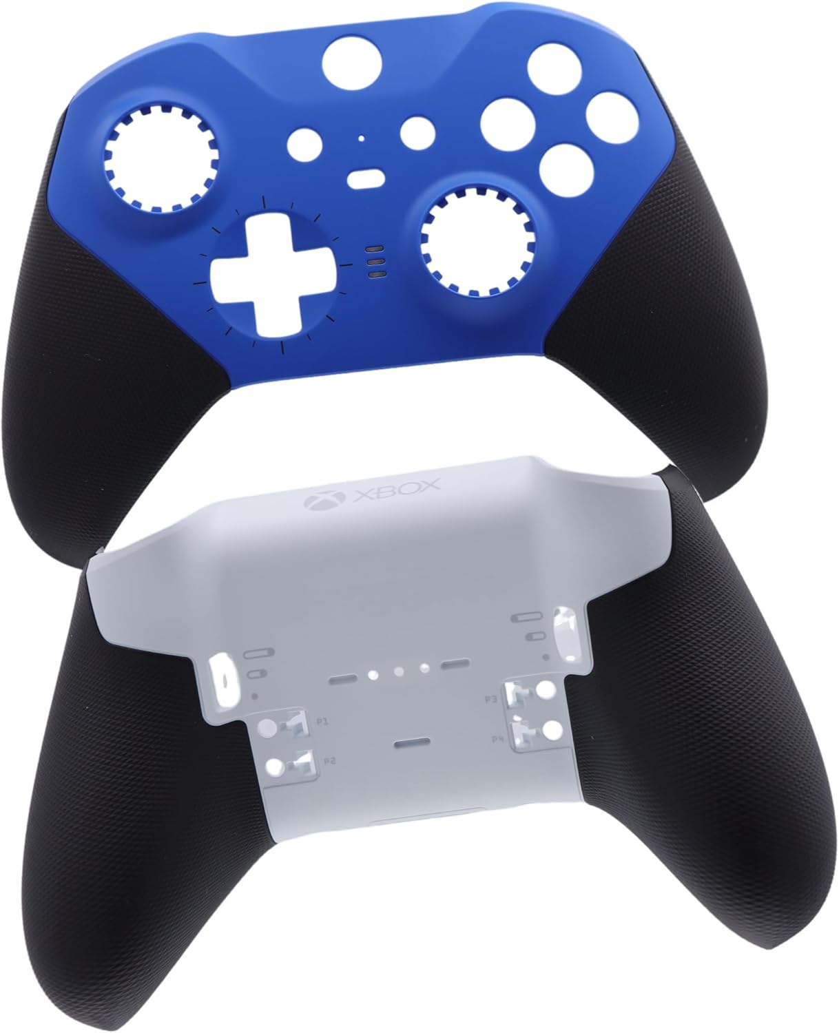 PartEGG Blue Front Housing Shell w/White Back Shell Cover FacePlate kit Replacement for Xbox Elite Wireless Controller Series 2 GEN