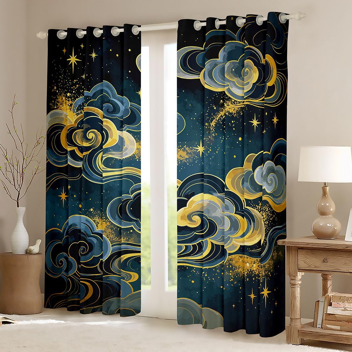 Homewish Böhmen Verdunkelungsvorhänge 245x140(HxB)