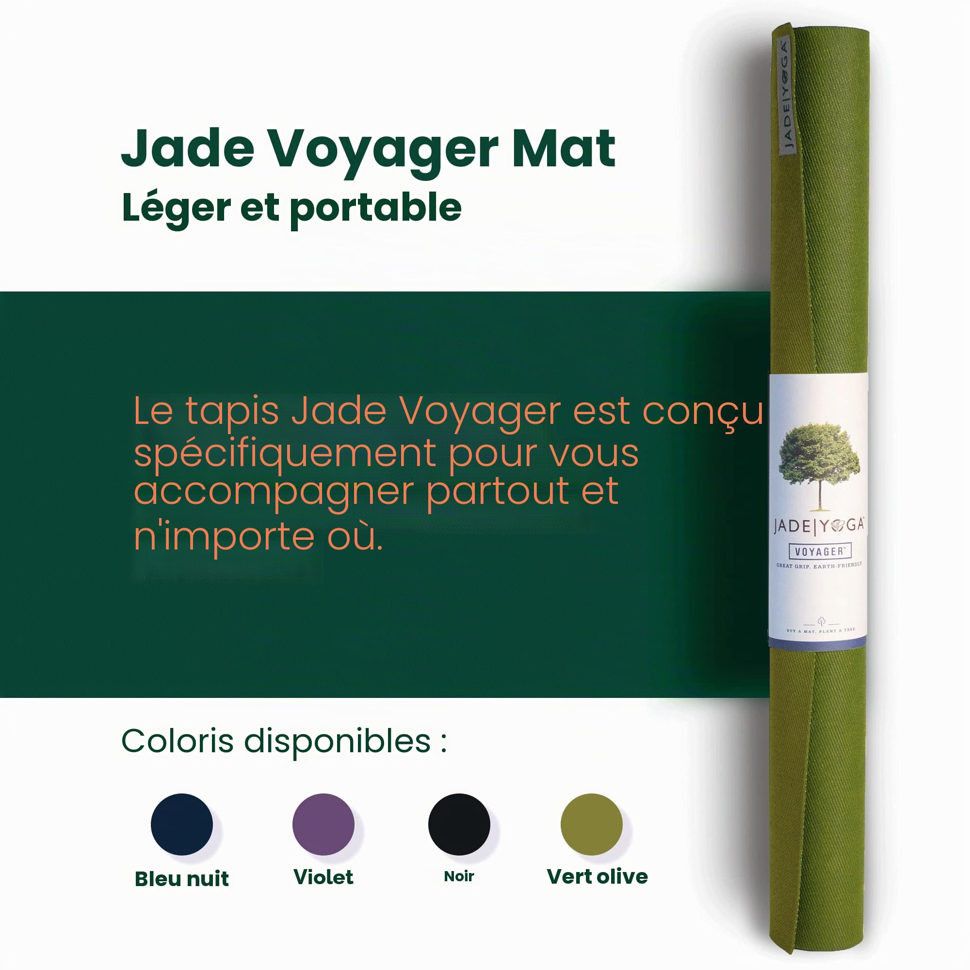 Jade Yoga Voyager Tapis de yoga 1,6 mm