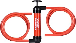 SMART JERRY Hand Siphon Pump - Multi-Use Fluid Transfer Pump for Oil, Gas, Antifreeze, Fish Tanks, Lawn Mowers - 2.5-3 GPM Fast Transfer