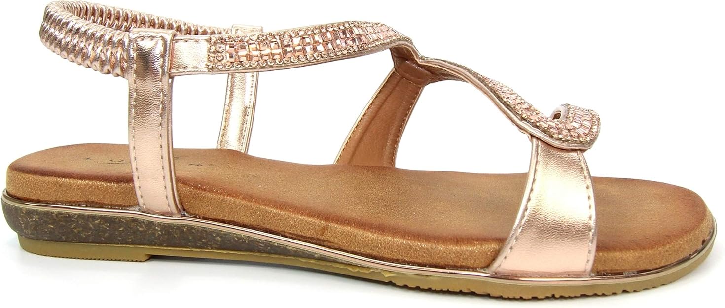 lunar rose gold sandals