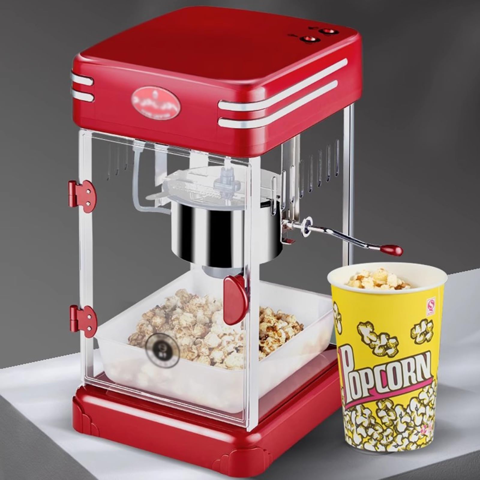 fabricante de palomitas de maíz Máquina de palomitas maíz for puesto comercial, totalmente automática, for uso doméstico, emprendimiento móvil, pequeño proyecto para uso familiar