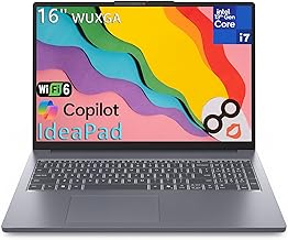 Lenovo Laptop Computer IdeaPad 3, Intel 10-Core i7-13620H, 16" FHD+, 16GB DDR5 RAM, 512GB PCIe SSD, WiFi 6, Bluetooth 5.2, AI Experience Copilot Business, Webcam, Type-C, HDMI, Luna Grey