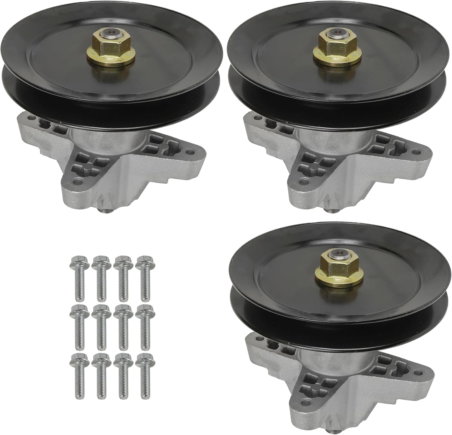 Caltric 3 Spindle Assembly Compatible with MTD Lt1042 918-04456B 918-04461A 618-00456 918-04456A