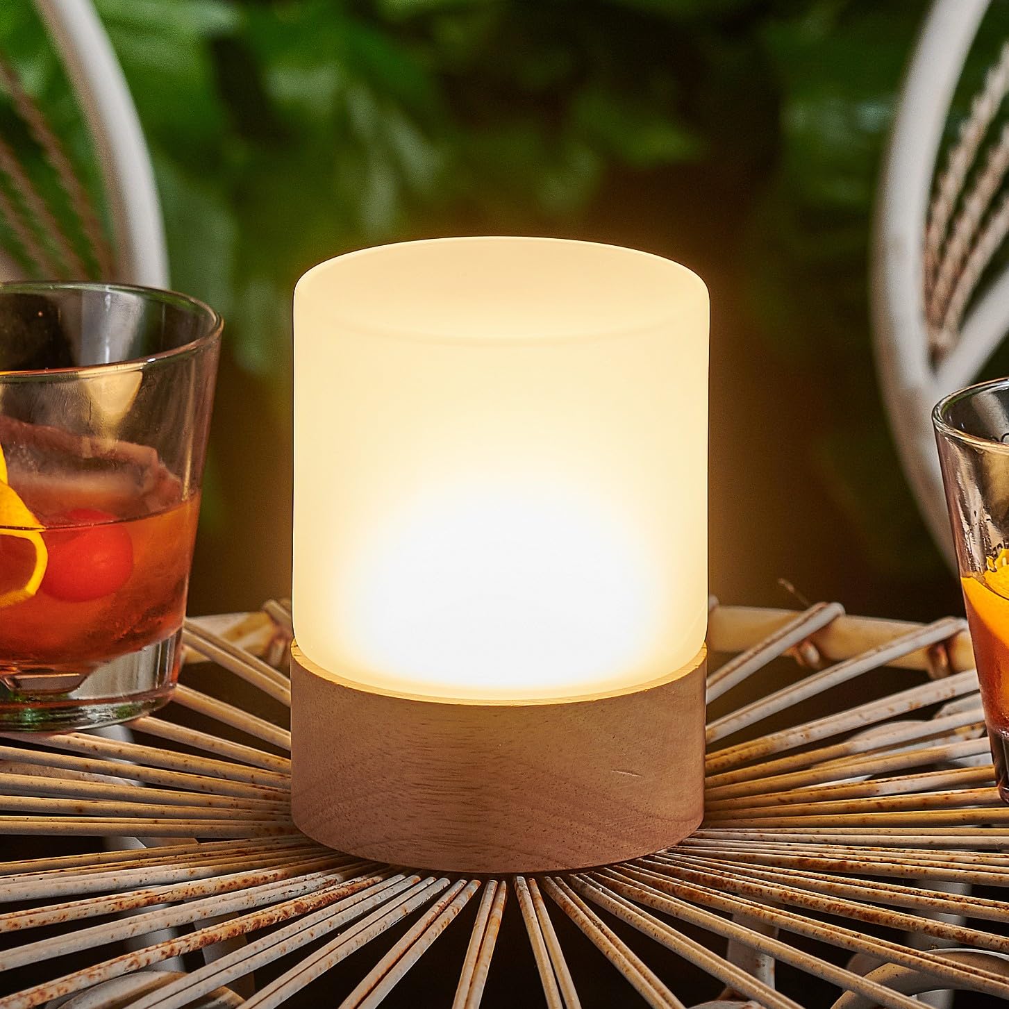 Auraglow Omniance Elara Rechargeable Wireless Table Lamp With Remote1 Lamp1 Light Source1 Remote from B&Q