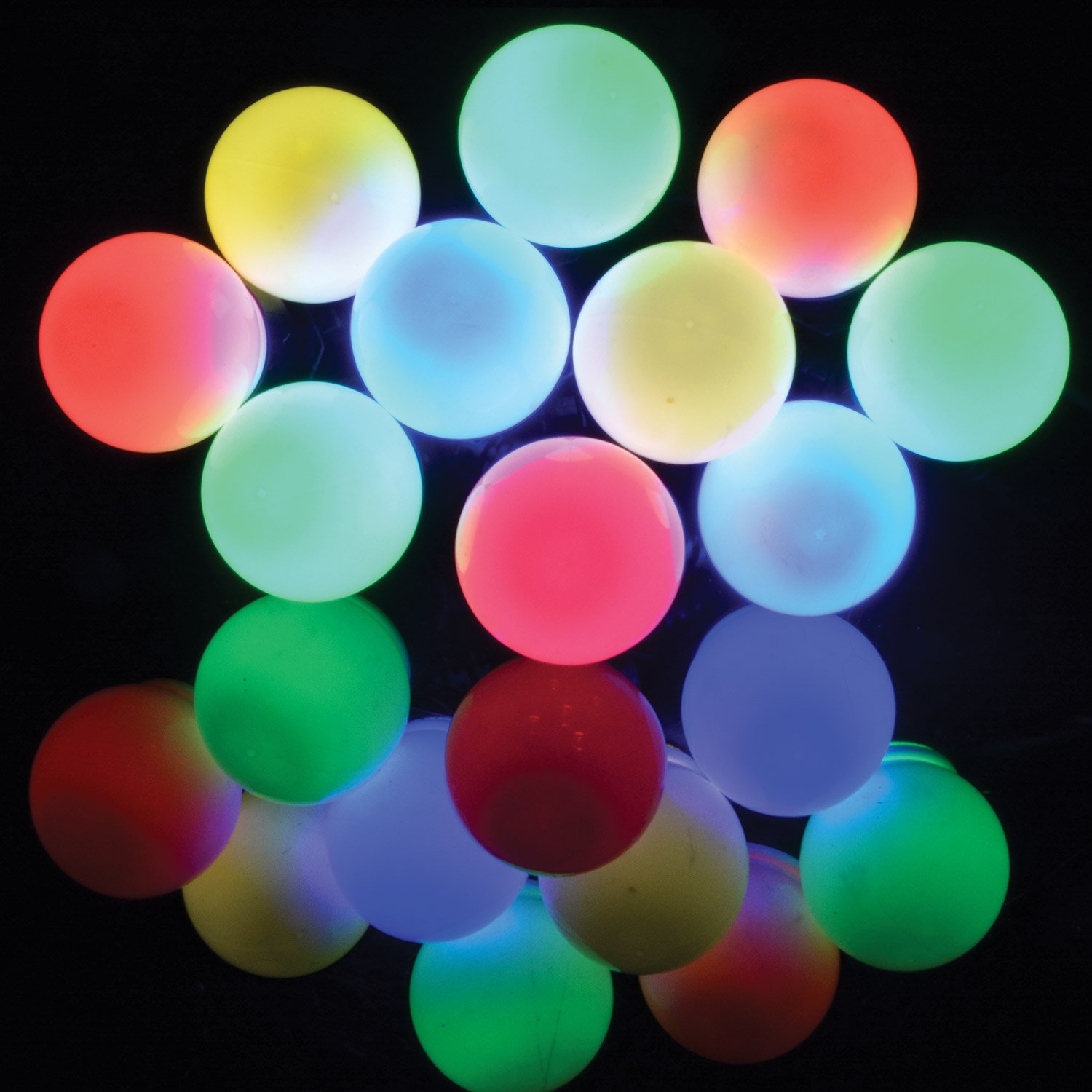 Lyyt AVL443-10M Multicolour Weatherproof Outdoor 10 Bauble LED Festoon Lights, IP44