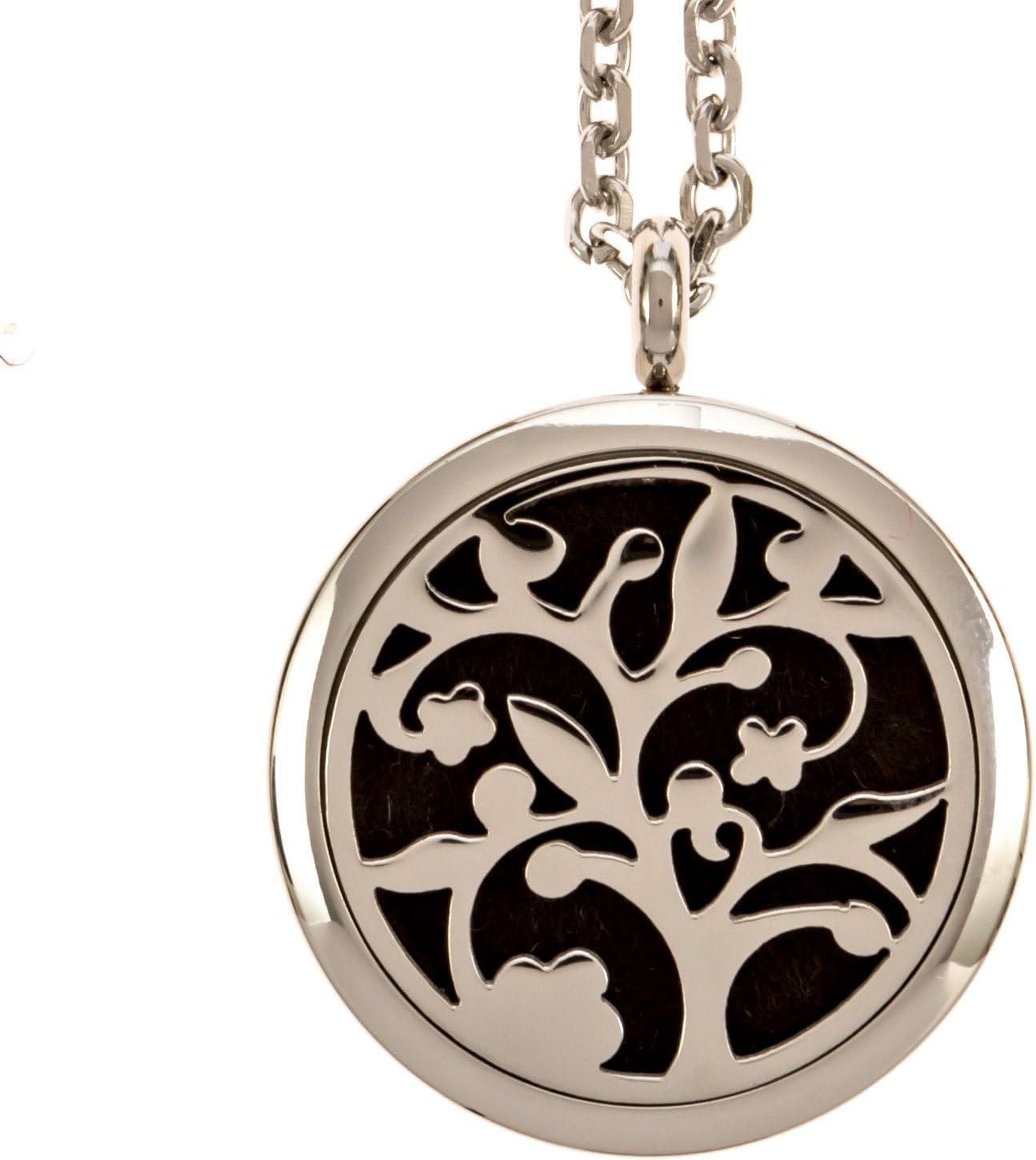 Aspen Mountain Goods Aromatherapy Diffuser Necklace - Best Essential Oil Locket - Perfect Pendant with 22" Adjustable Chain & 5 Felt Pads - Beautiful Jewelry Which Benefits Your Health