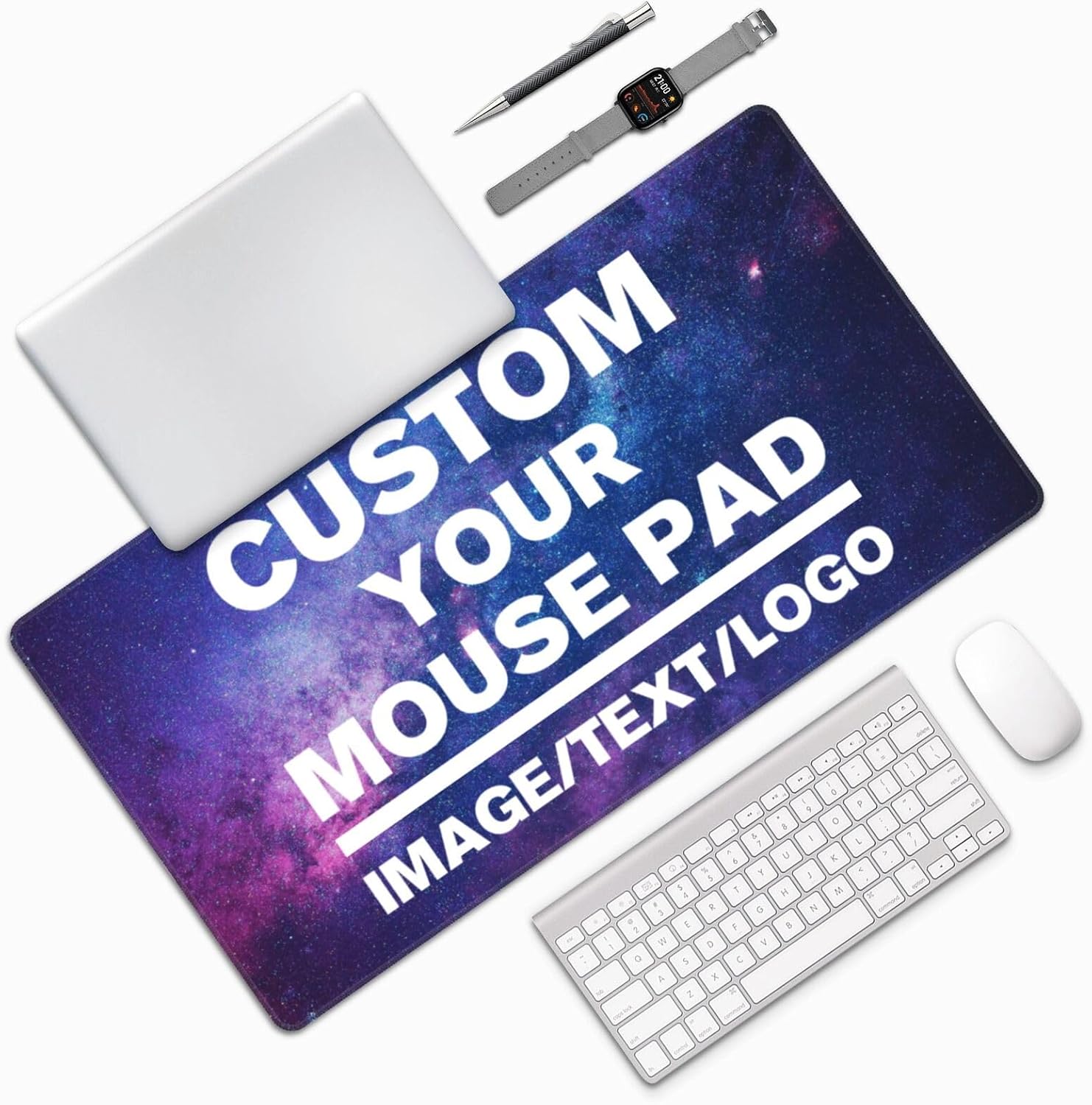 Personalized Mouse Pad with Your Text Name Picture Photo Text Name Photo Logo Personalized Mousepad Desk Mat for Men Women Gaming Office Home Gift 16x29.5 in 8 7101OlbhKmL. AC SL1500