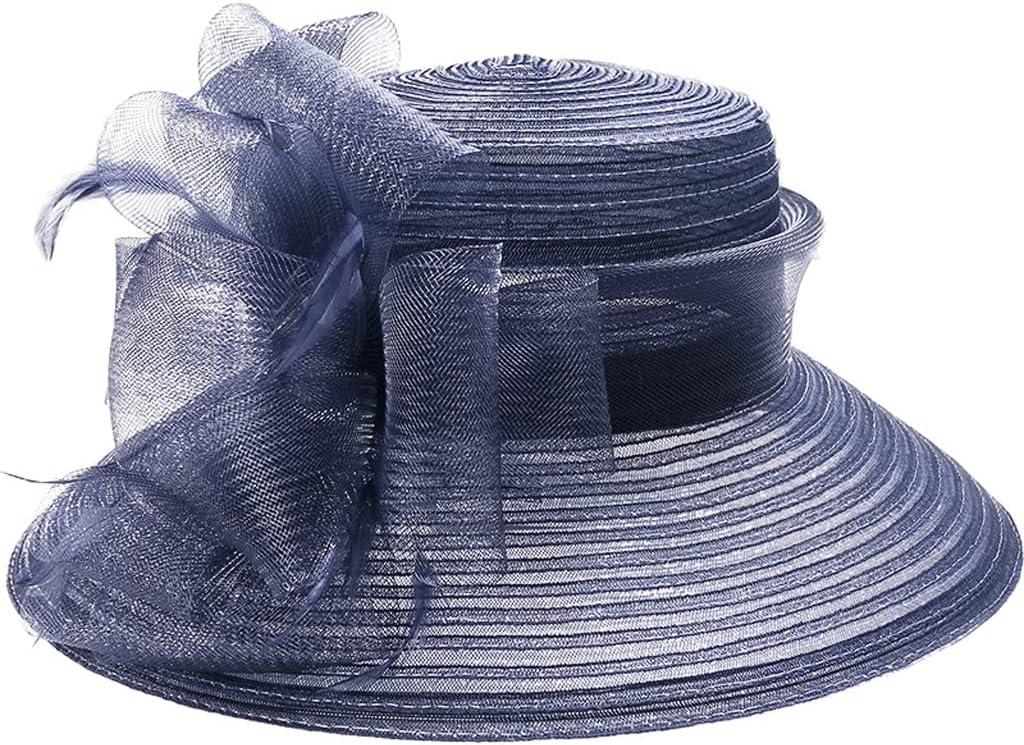 Wide Brim Ladies Hats Wedding Bowknot Fedoras Hat for Women