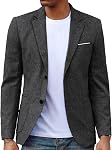 PJ PAUL JONES Mens Casual Sports Coat Lightweight Business Blazer Jacket with Pocket