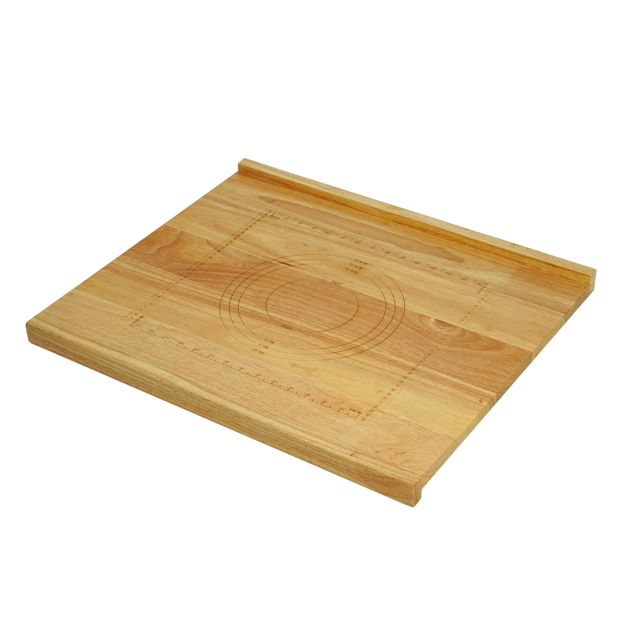 Schneidebrett Holz schneidebretter 51 * 61 * 2cm Rutschfestes Schneidebrett mit Maßband Verwendung als Frühstücksbretter, Küchenbretter, Servierbretter, Brotbretter (1 PACK)