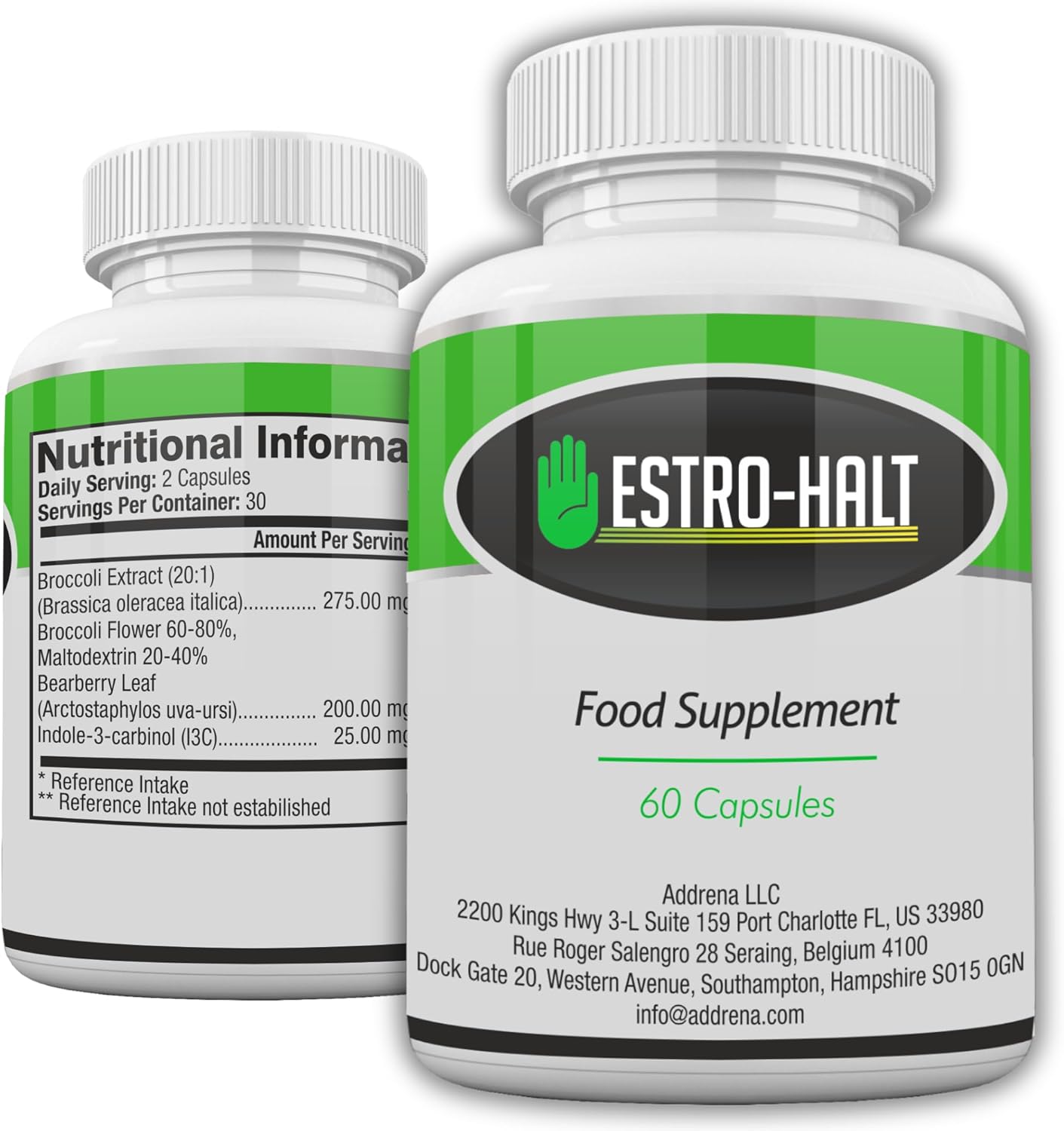 Estro-Halt- Advanced Estrogen Balance Support for Men & Women | Natural Indole-3-Carbinol & Broccoli Extract for Healthy Estrogen Metabolism | Anti-Bloating Support