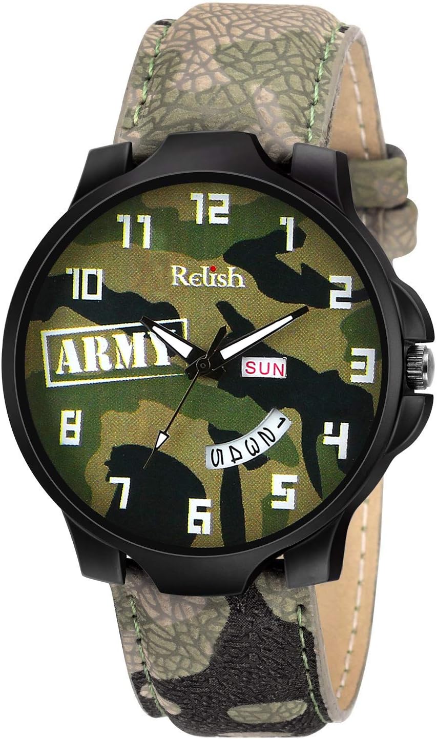Relish Analogue Men's Watch (Multicolored Dial Multicolored Strap)