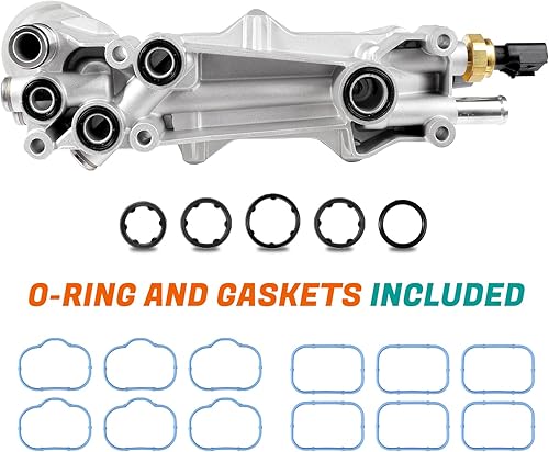 Miniatura 7 de 926-959 - Carcasa de aluminio mejorada para filtro de aceite de motor con sensores y juntas para Chrysler 200 300 Dodge Ram Avenger Challenger Jeep