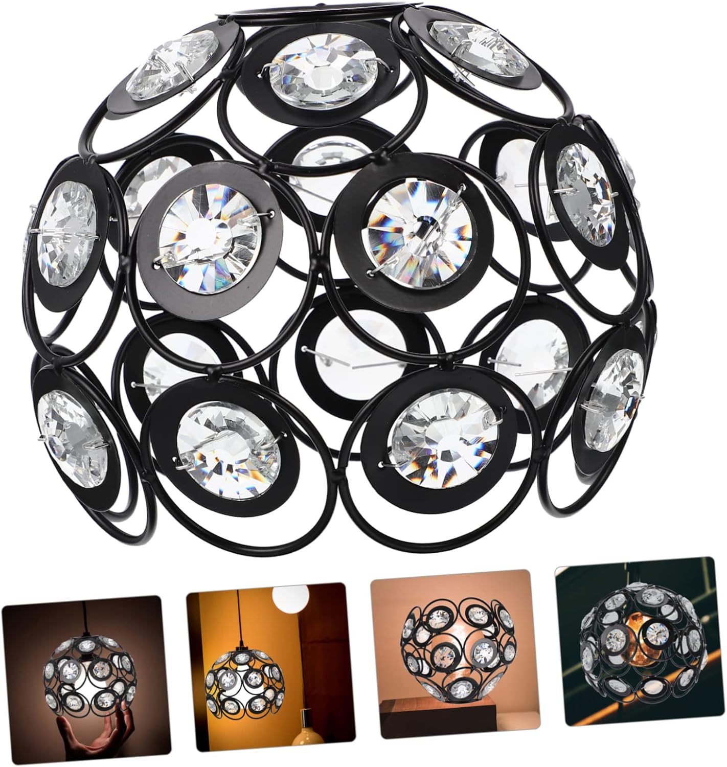 Crystal Light Cover Chandelier Lamp Shade Delicate Decorative Lampshade