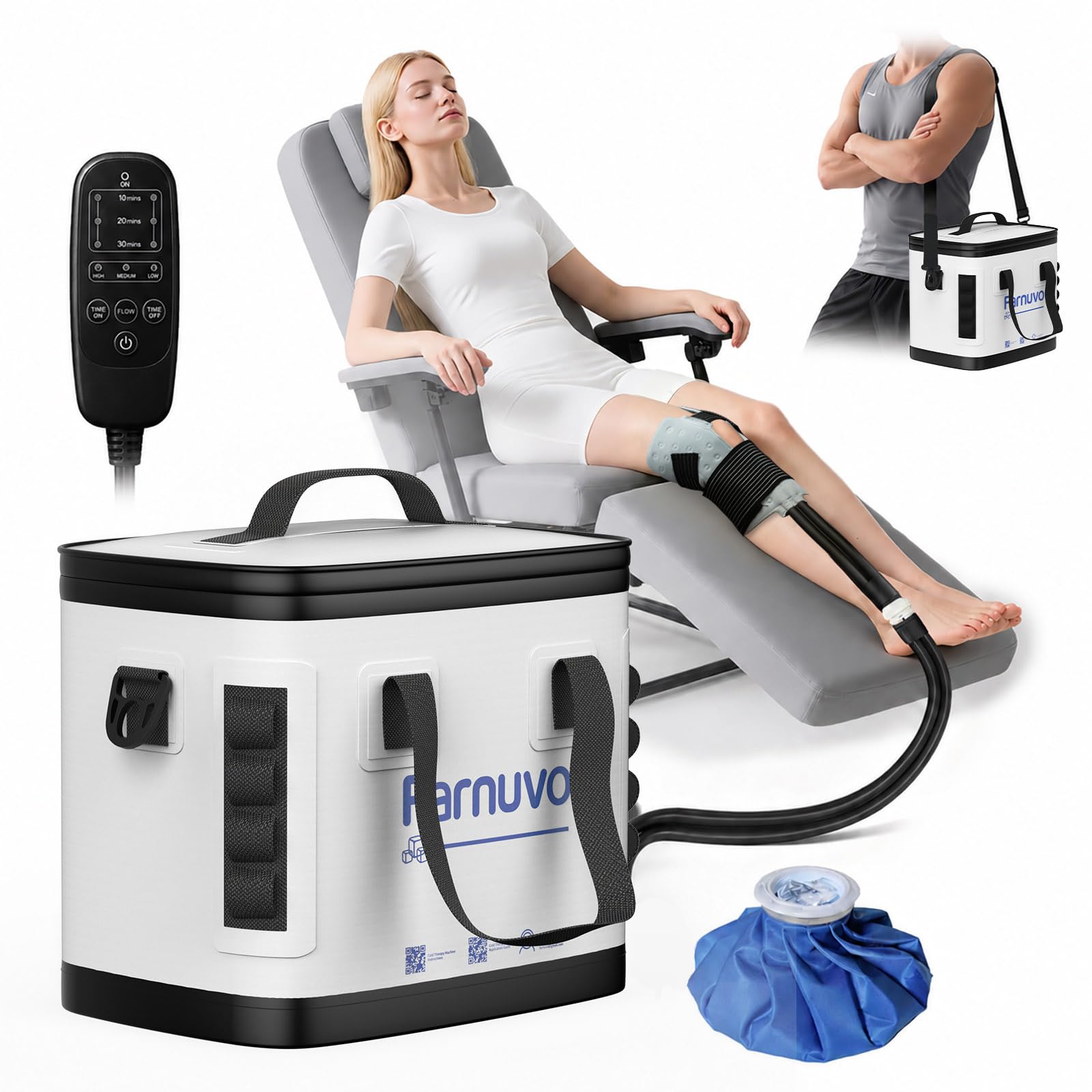 Photo 1 of Farnuvo Cold Therapy Machine with Blue Ice Pack