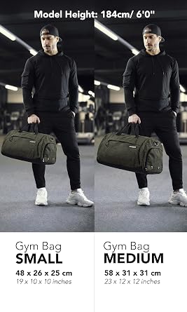 Fitgriff Gym Bag for Men & Women with Shoe & Wet Compartment - Duffle Bag for Travel, Sports, Fitness & Workout