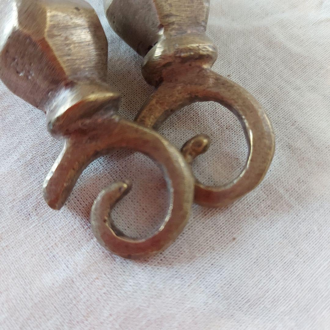 Amazon.co.jp: Orang ulu イヤリング 真鍮 アンティーク 部族