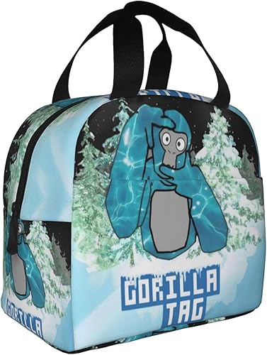 Dekinkat Gorilla In - Fiambrera de invierno portátil de aluminio reutilizable, bolsa de almuerzo aislada, lonchera enfriadora para hombres y mujeres