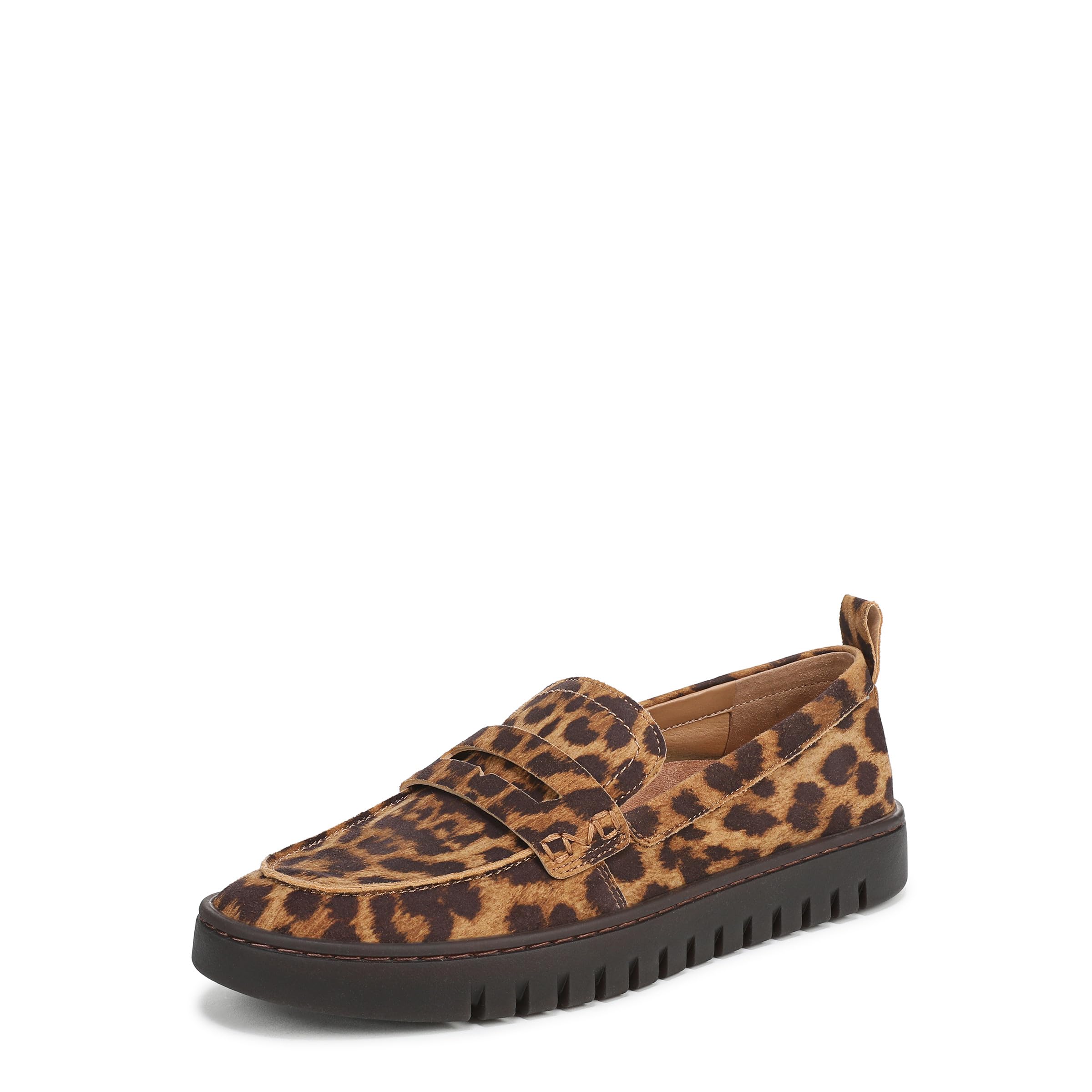 Vionic Womens Uptown Slip-On Loafers, Medium Fit, Leopard Print Suede, UK 4.5