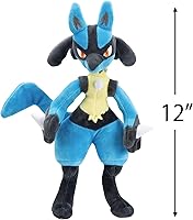 Vista 2 de Pokemon 12" Large Lucario Plush - Officially Licensed - Generation IV Figure - Authentic Soft Stuffed Animal Toy - Gift for Kids, Boys, Girls - 2+