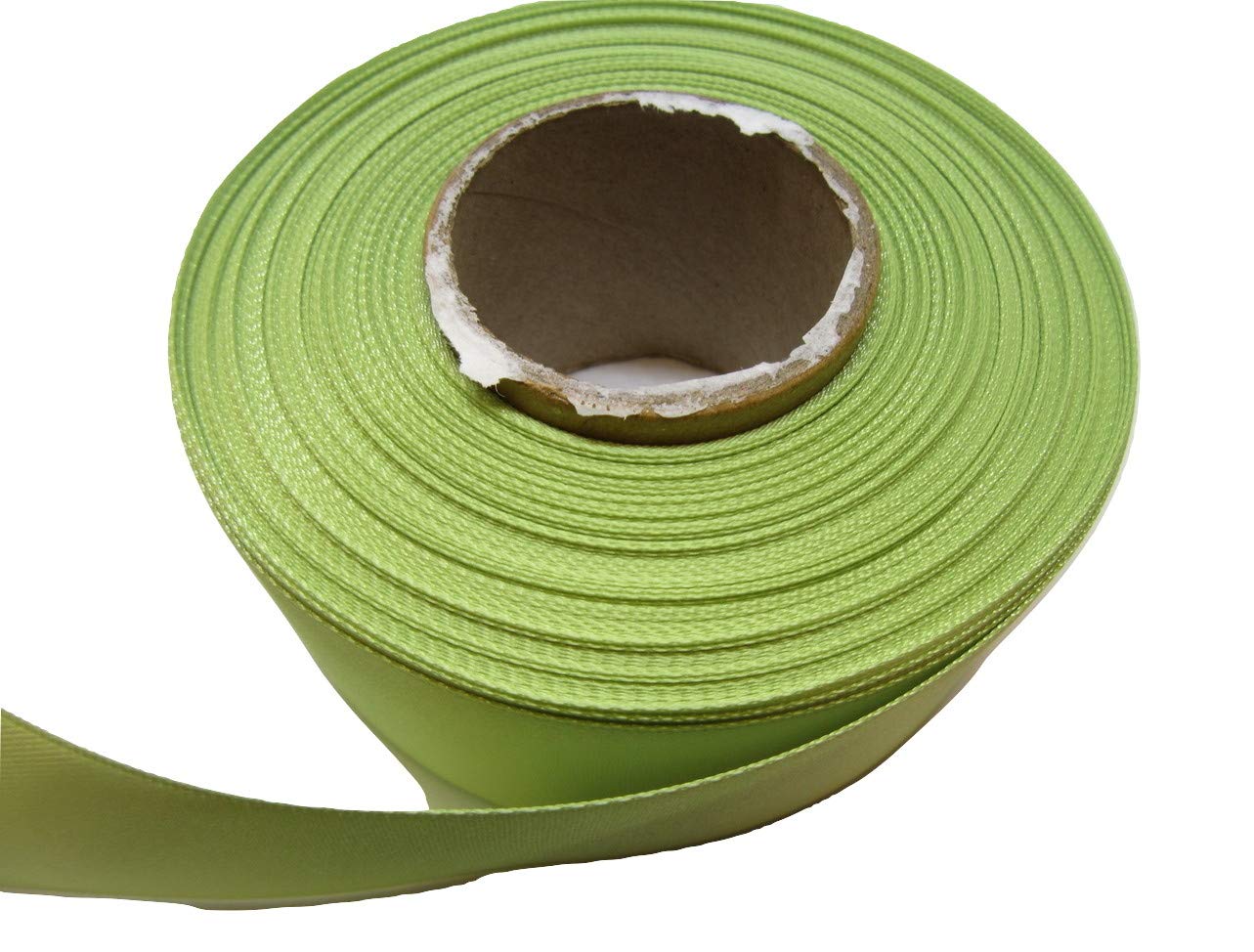 2 metres (Cut from Reel) x 38mm Satin Ribbon Double Sided 38 mm 3.8cm 1.5" 1.5 Inch A+ (Apple Green)