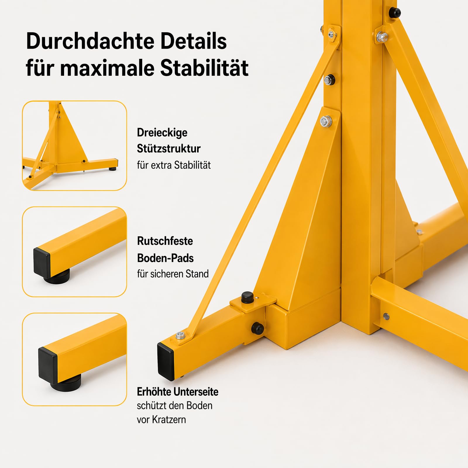 Juego de 2 soportes para kayak, 73 x 62,3 x 142 cm, estantería de almacenamiento de kayak plegable, soporte de almacenamiento de suelo para kayak, capacidad de carga de 240 libras para canoas, tablas