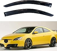 Vista 17 de KPY Moldura deflectora de viento con protección contra la lluvia compatible con GMC Terrain 2018-2023, 4 unidades, para ventana lateral, autoadhesiva