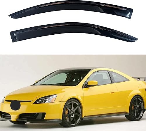 Miniatura 16 de KPY Moldura deflectora de viento con protección contra la lluvia compatible con Mazda 6 Sedan 2004-2013, 4 unidades, para ventana lateral