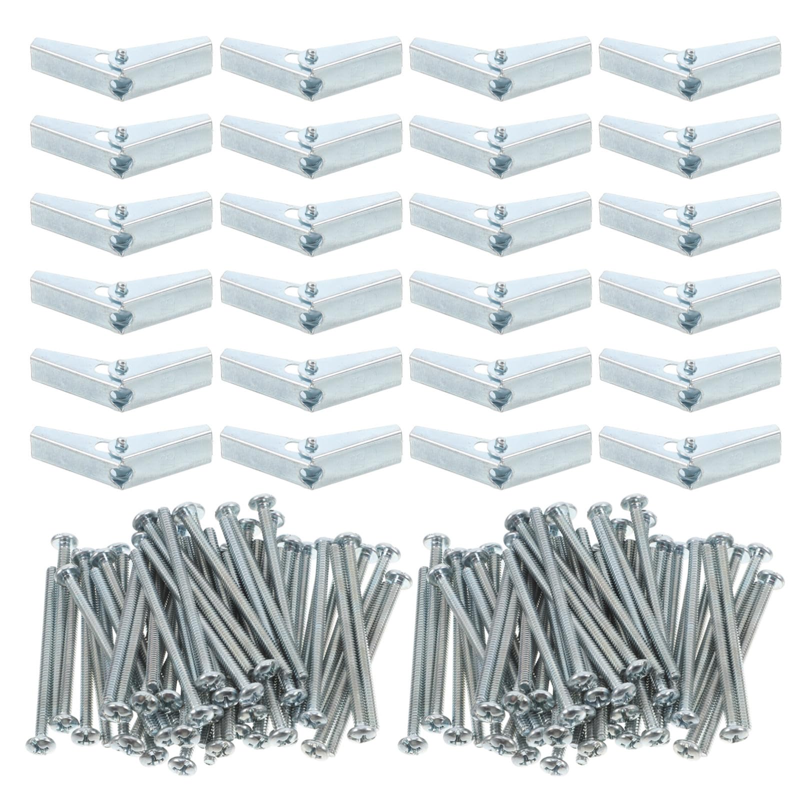 CIYODO Microwave Mounting Bolts Kit 60pcs Heavy Duty Drywall Anchors Zinc Plated Steel Toggle Bolts Wing Nut Easy to Install