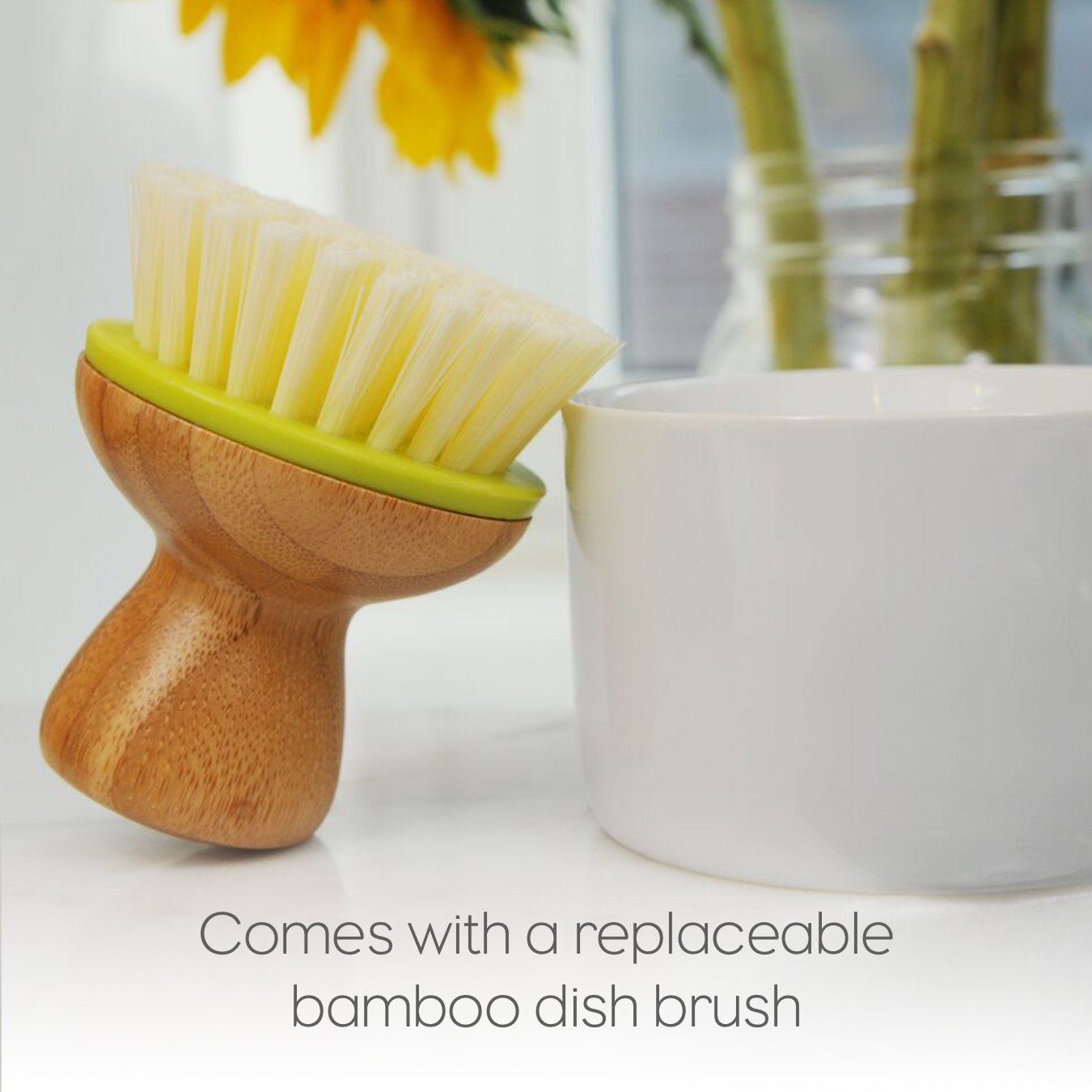 Full Circle Bubble Up Dish Brush, biały (6 sztuk)