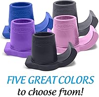 Vista 8 de Top Glides DuraSki - Esquís Walker Glide extra duraderos para tubos de 1 1/8 pulgadas (negro)