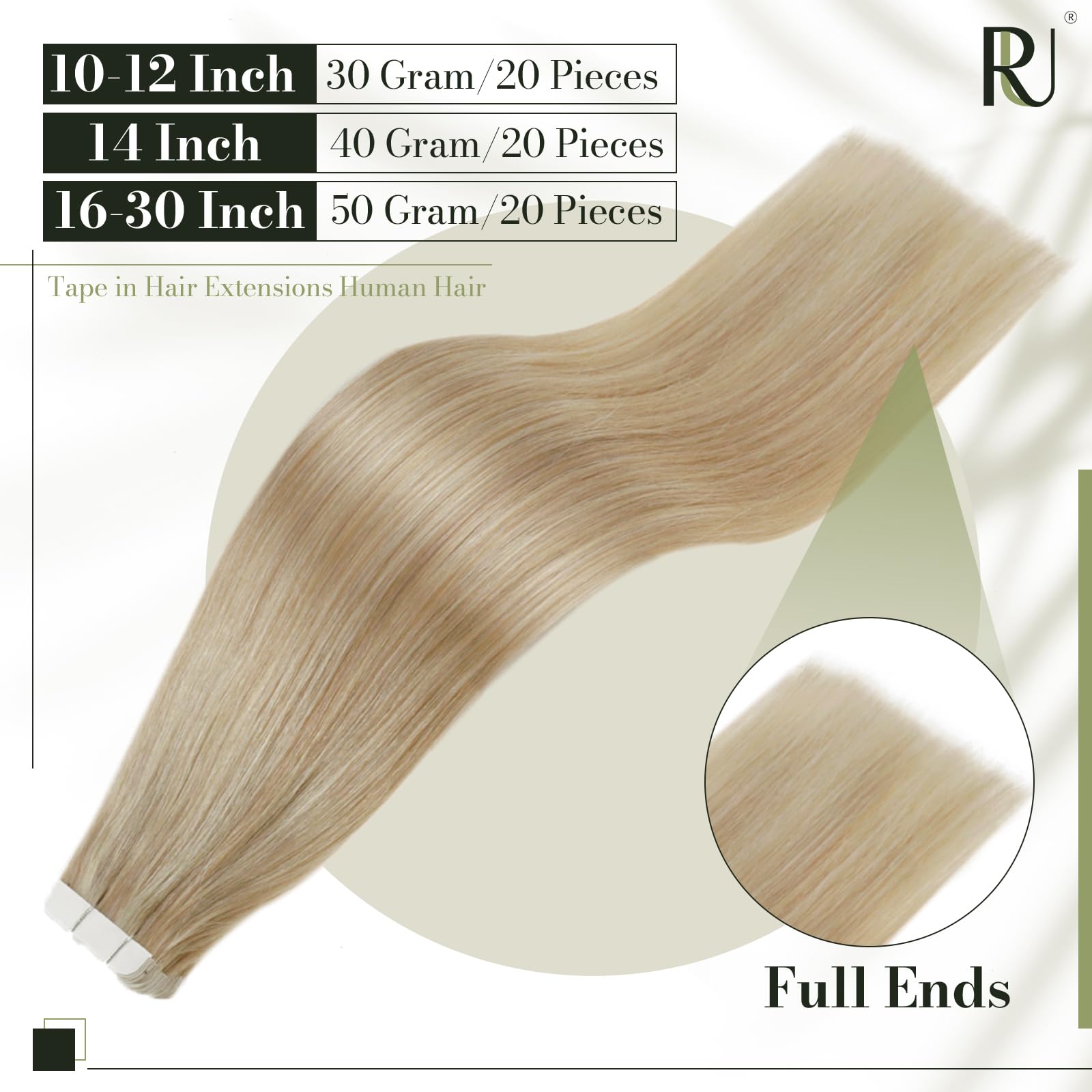 ✨ 3 18” PLATINUM Blonde HUMAN TAPE INS NWT*3 PACKS Amazon.com : 18 main image 4