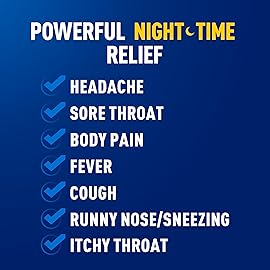Mucinex Rapid+Clear Maximum Strength Day & Night Cold and Flu Medicine for Adults, Over-The-Counter Medication for Headache Relief, Mucus Congestion, & Cough, Rapid Release Caplets, 40 Count