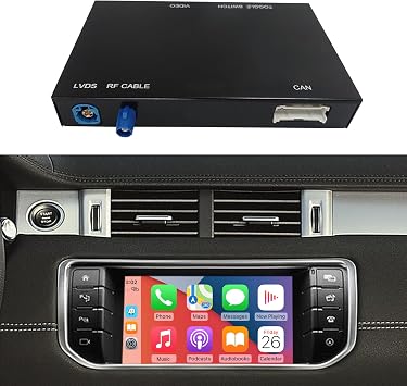 Road Top Wireless CarPlay Android Auto Interface Decoder for Land Rover | with Bosch System for Range Rover Evoque Discovery Sport 20042019, Support Wireless Carplay/Android Auto/Mirrorlink