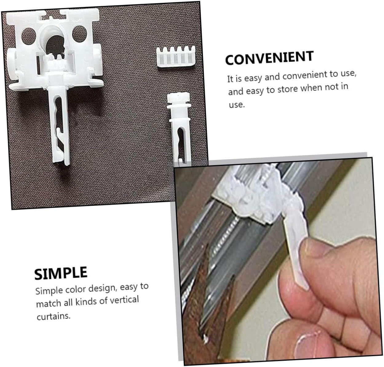 36sets Vertical Blinds Repair Pulleys Essential Curtain Accessories for Smooth Includes Gears for Easy Replacement
