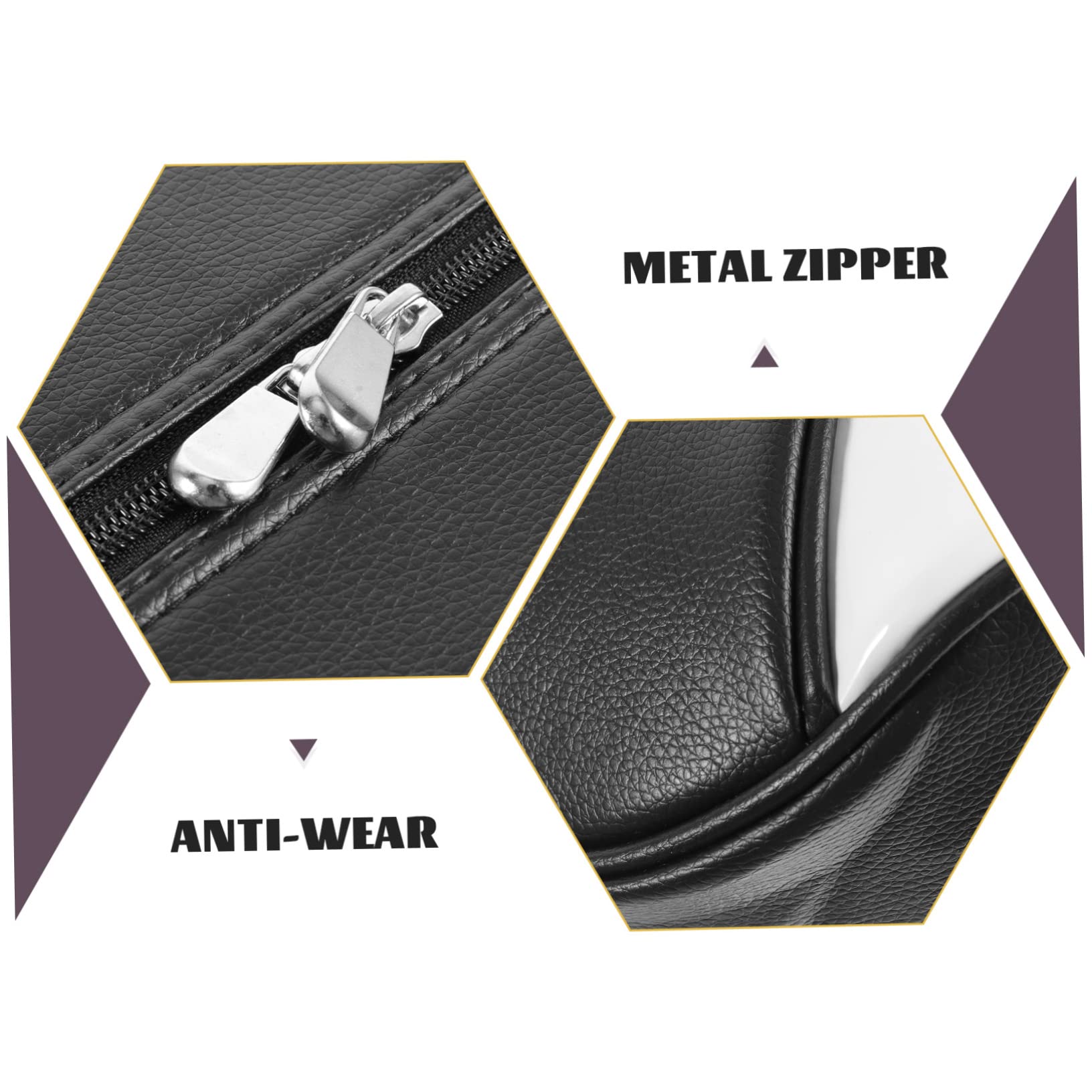 BESTYASH Borsa per Scarpe da Viaggio Nera, in Cuoio, Resistente All’acqua, Pieghevole e Portatile, per Scarpe Sportive e Uso All’aperto