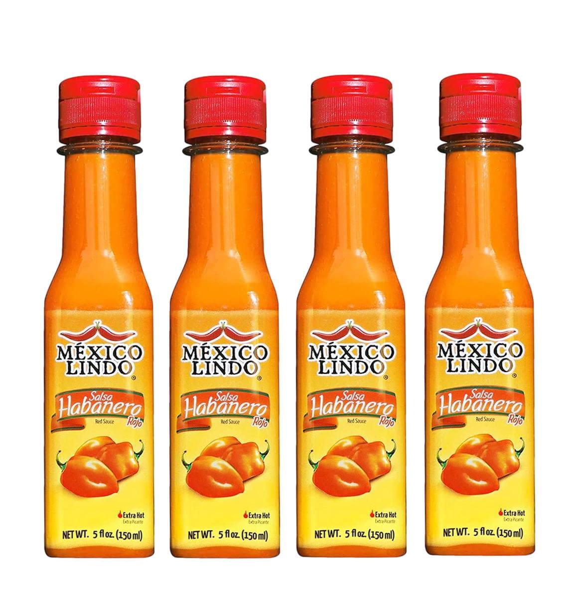 Salsas Castillo Red Habanera Extra Hot 4 Botellas 150ml