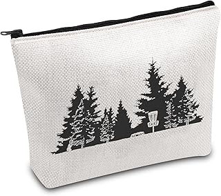 Disc Golf Lover Gift Golfer Survival Kit Disc Golf Player Makeup Bag Disc Golf Tree Makeup Bag Flying Disc Cosmetic Bag (Disc Tree ca)
