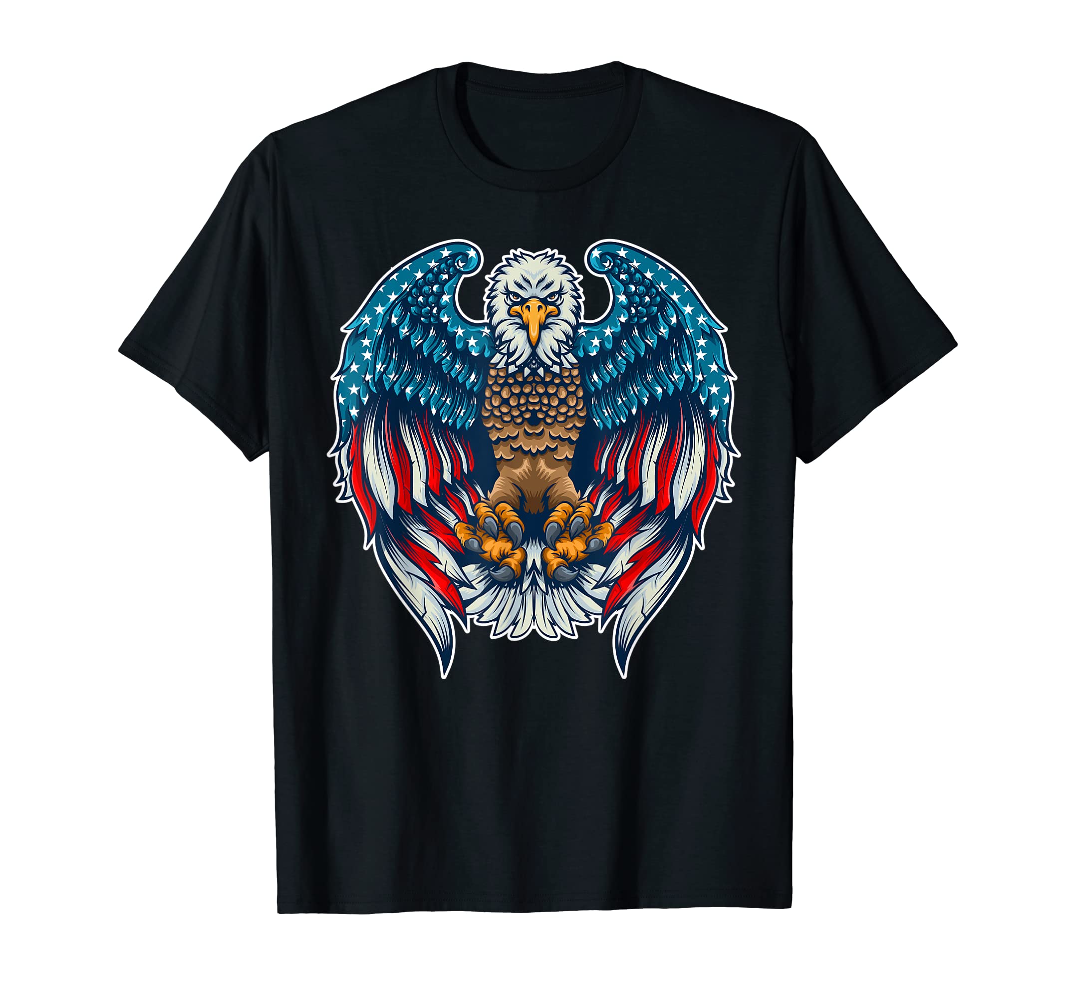 Patriotic Eagle T-Shirt 4th of July USA American Flag Tshirt T-Shirt