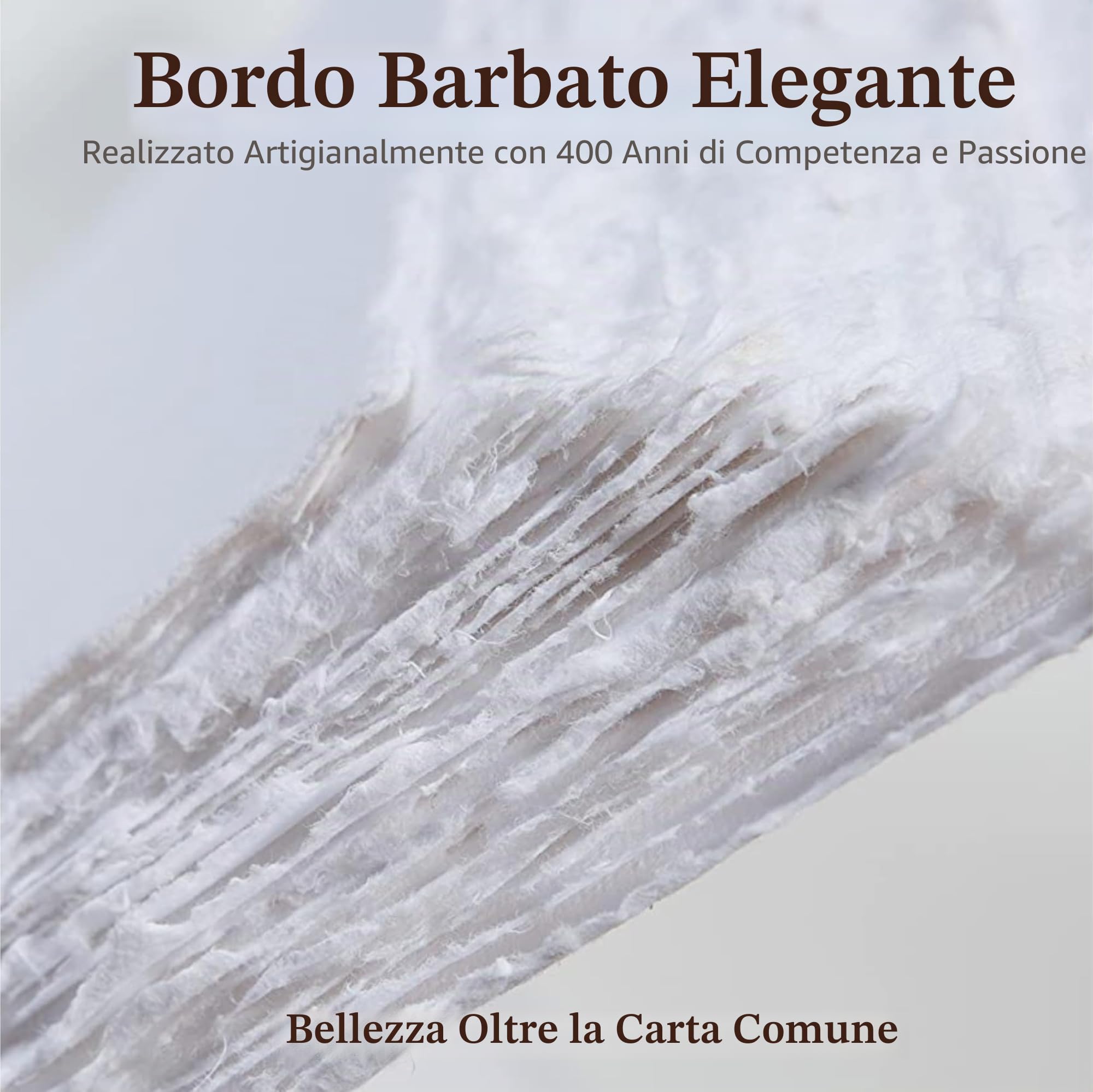 Wanderings - Carta per Biglietti Fatti a Mano con Bordo a Ponte - 25 Fogli - Carta per Acquerello/Tecnica Mista Artisti, Artigiani - Etichette, Segnaposti, Appunti - 150 GSM - Piegata a 5x9 cm