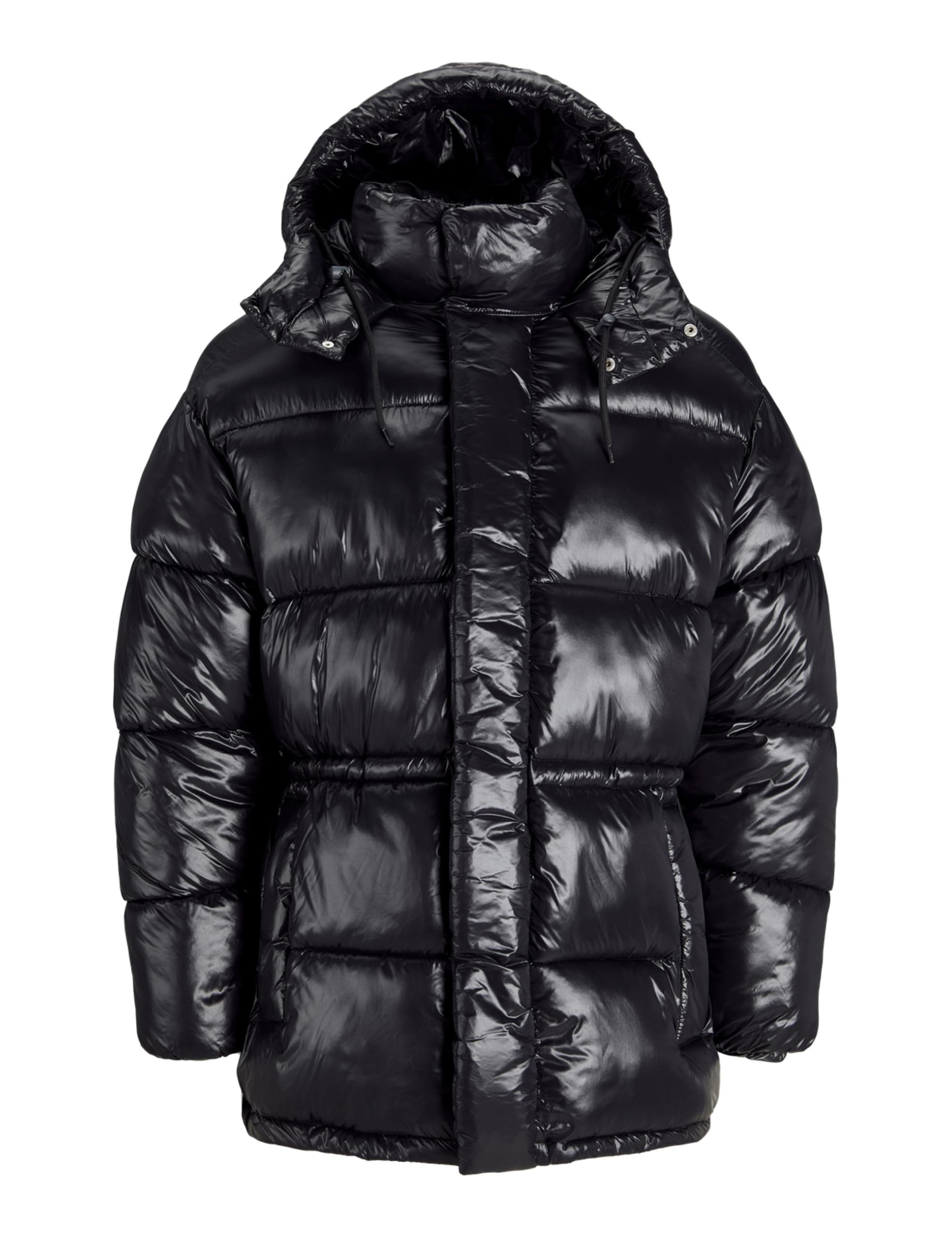 JACK&JONES Herren Jorgreenpoint Hood Puffer Jacket Pufferjacke, Black, XXL