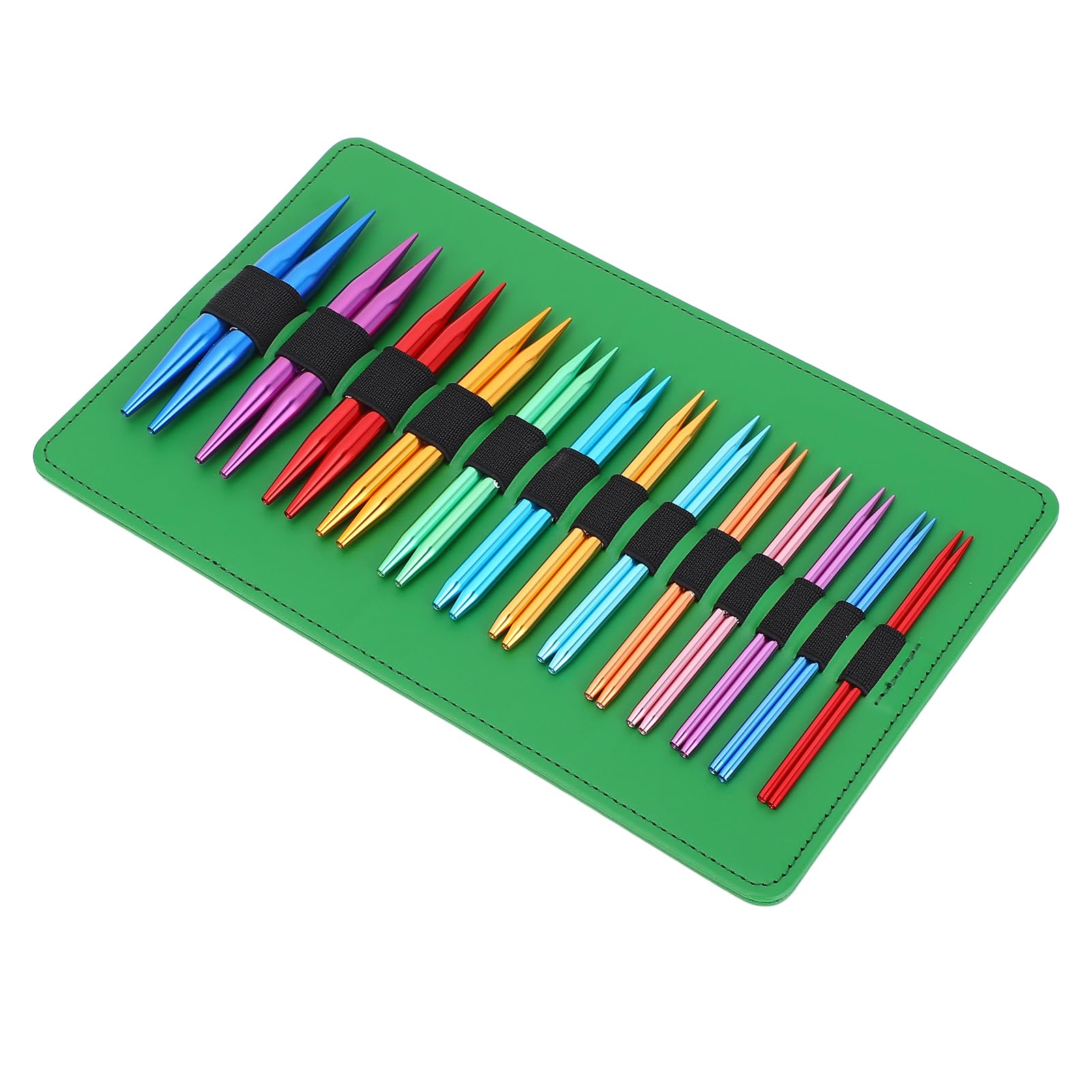 Fabater Ferri da Maglia Circolari, Set Intercambiabili in Alluminio da 26 Pezzi con 13 Misure 3,0-10,0 Mm, Lunghezza 10 Cm, Ferri da Maglia Rimovibili con Cavi Flessibili per Maglioni, Sciarpe,