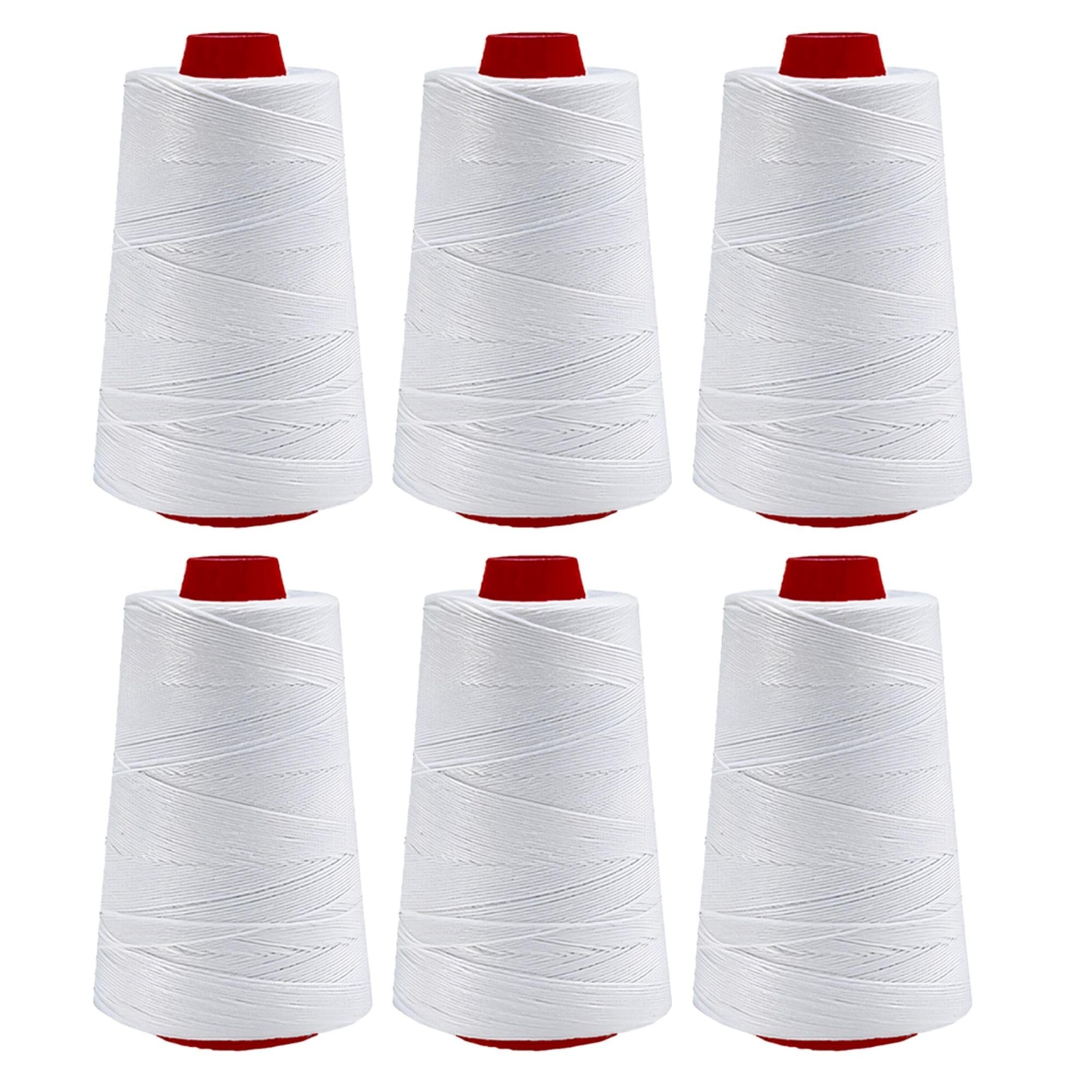 Heavy Duty Sewing Thread for Mini Bag Closing Machines - Available in 3, 6, and 12 Rolls - High Strength, Long-Lasting - Compatible with Portable Bag Closer, Electric Bag Sewing Machines (6)