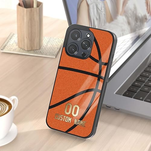 Miniatura 8 de Fundas de teléfono de baloncesto con nombre personalizado para iPhone 11 12 13 14 15 16 Pro Max Plus Mini Xr Xs SE, para Samsung Galaxy A03 A13 A53